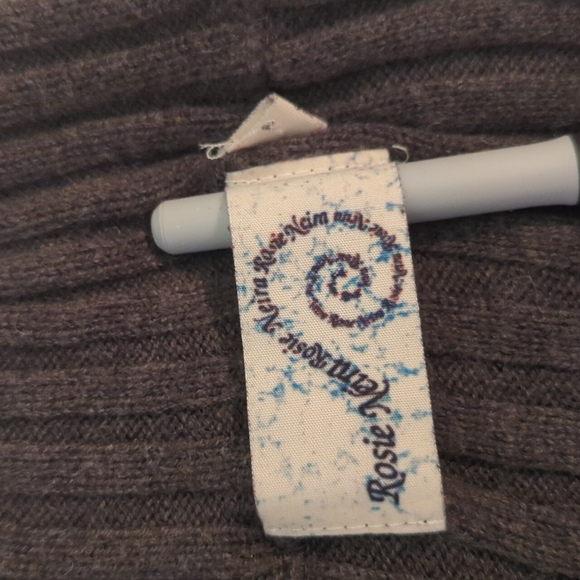 Charcoal grey soft knit stretchy dress - Picture 3 of 4